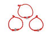 A S Cord String Line Handmade Jewelry For Couple Women Bracelet Crystal Letters Charms Red Rope Lucky Bracelets for Women