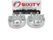 Sixity Auto 2pc 2 6x5.5 Wheel Spacers Sixity Auto Pickup Truck SUV M14x1.5mm 1.25in Studs Lugs