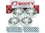 Sixity Auto 4pc 2 Thick 8x6.5 Wheel Adapters Ford Mustang Loctite