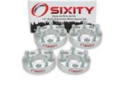 Sixity Auto 4pc 1.5 5x135 Wheel Spacers Sixity Auto Pickup Truck SUV M12x1.5mm 1.25in Studs Lugs