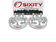 Sixity Auto 2pc 1.5 5x5 Wheel Spacers Jeep Commander Grand Cherokee Wrangler 1 2 20tpi 1.25in Studs Lugs