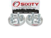 Sixity Auto 2pc 1 5x100 Wheel Spacers Chrysler Cirrus Laser LeBaron New Yorker PT Cruiser Sebring M12x1.5mm 1.25in Studs Lugs