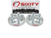 Sixity Auto 2pc 1 5x100 Wheel Spacers Cadillac Cimarron M12x1.5mm 1.25in Studs Lugs