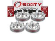 Sixity Auto 4pc 1.5 5x5.0 Wheel Spacers Jeep Grand Cherokee Wrangler Commander 1 2 20tpi 1.25in Hubcentric Loctite