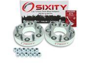 Sixity Auto 2pc 1.5 Thick 6x5.5 to 6x5.3 Wheel Adapters Pickup Truck SUV Loctite
