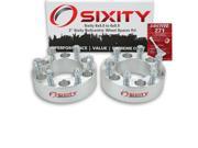 Sixity Auto 2pc 2 6x5.5 Wheel Spacers Sixity Auto Pickup Truck SUV M14x1.5mm 1.25in Studs Lugs Loctite