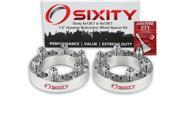 Sixity Auto 2pc 1.5 6x139.7 Wheel Spacers Hummer H3 Truck SUV M12x1.5mm 1.25in Studs Lugs Loctite