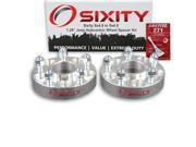 Sixity Auto 2pc 1.25 5x4.5 Wheel Spacers Jeep Grand Cherokee Wrangler Liberty 1 2 20tpi 1.25in Hubcentric Loctite