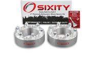 Sixity Auto 2pc 2 6x5.5 Wheel Spacers Plymouth Arrow Pickup M12x1.5mm 1.25in Studs Lugs Loctite