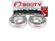 Sixity Auto 2pc 1.5 6x139.7 Wheel Spacers Mitsubishi Pickup Truck M12x1.5mm 1.25in Studs Lugs Loctite