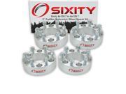 Sixity Auto 4pc 2 6x139.7 Wheel Spacers Cadillac Escalade M14x1.5mm 1.25in Studs Lugs