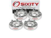 Sixity Auto 4pc 1.5 6x5.5 Wheel Spacers GMC Canyon M12x1.5mm 1.25in Studs Lugs