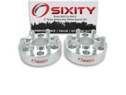 Sixity Auto 2pc 2 6x5.5 Wheel Spacers Sixity Auto Pickup Truck SUV M14x1.5mm 1.25in Hubcentric
