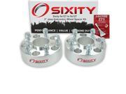 Sixity Auto 2pc 2 5x127 Wheel Spacers Jeep Grand Cherokee Wrangler Commander 1 2 20tpi 1.25in Hubcentric Loctite