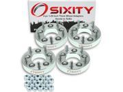Sixity Auto 4pc 1.25 Thick 5x5 Wheel Adapters Honda Accord Crosstour Civic CR V CR Z Element Fit Odyssey Pilot Prelude S2000