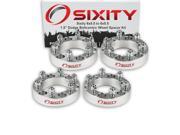 Sixity Auto 4pc 1.5 6x5.5 Wheel Spacers Dodge Ram 50 Raider D50 M12x1.5mm 1.25in Studs Lugs