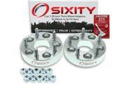 Sixity Auto 2pc 1.25 Thick 5x108mm to 5x114.3mm Wheel Adapters Pickup Truck SUV Loctite