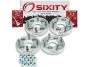 Sixity Auto 4pc 1 Thick 4x4.5 Wheel Adapters Kia Rio Rio5 Sephia Spectra Loctite