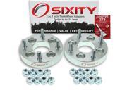 Sixity Auto 2pc 1 Thick 4x114.3mm Wheel Adapters Dodge Aries Caravan Charger Colt Daytona Neon Rampage Loctite