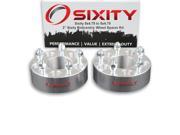 Sixity Auto 2pc 2 5x4.75 Wheel Spacers Sixity Auto Pickup Truck SUV M12x1.5mm 1.25in Studs Lugs