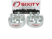 Sixity Auto 2pc 2 5x127 Wheel Spacers Jeep Grand Cherokee Wrangler Commander 1 2 20tpi 1.25in Hubcentric