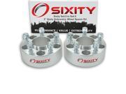 Sixity Auto 2pc 2 5x4.5 Wheel Spacers Sixity Auto Pickup Truck SUV 1 2 20tpi 1.25in Hubcentric