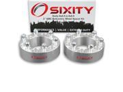 Sixity Auto 2pc 2 6x5.5 Wheel Spacers GMC Canyon M12x1.5mm 1.25in Studs Lugs