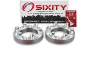 Sixity Auto 2pc 1.25 6x5.5 Wheel Spacers Hummer H3 Truck SUV M12x1.5mm 1.25in Studs Lugs Loctite