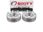 Sixity Auto 2pc 2 6x139.7 Wheel Spacers Chevy Colorado M12x1.5mm 1.25in Studs Lugs