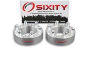 Sixity Auto 2pc 2 6x5.5 Wheel Spacers Hummer H3 Truck SUV M12x1.5mm 1.25in Studs Lugs