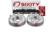 Sixity Auto 2pc 2 8x165.1 Wheel Spacers Ford F350 Pickup Truck 9 16 18tpi 1.75in Studs Lugs Loctite