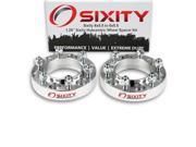 Sixity Auto 2pc 1.25 6x5.5 Wheel Spacers Sixity Auto Pickup Truck SUV M12x1.5mm 1.25in Hubcentric