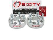 Sixity Auto 2pc 1.5 5x4.5 Wheel Spacers Ford Mustang 1 2 20tpi 1.25in Studs Lugs Loctite