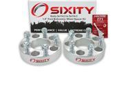 Sixity Auto 2pc 1.5 5x114.3 Wheel Spacers Ford Crown Victoria Edge 1 2 20tpi 1.25in Studs Lugs Loctite