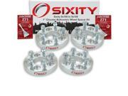Sixity Auto 4pc 1 5x100 Wheel Spacers Chrysler Cirrus Laser LeBaron New Yorker PT Cruiser Sebring M12x1.5mm 1.25in Studs Lugs Loctite