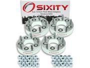 Sixity Auto 4pc 1.5 Thick 5x5 Wheel Adapters Honda Accord Crosstour Civic CR V CR Z Element Fit Odyssey Pilot Prelude S2000