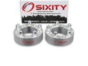 Sixity Auto 2pc 2 5x5.5 Wheel Spacers Sixity Auto Pickup Truck SUV 1 2 20tpi 1.25in Studs Lugs