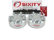 Sixity Auto 2pc 2 6x5.5 Wheel Spacers Toyota 4Runner T100 Truck Land Cruiser Tacoma Tundra M12x1.5mm 1.25in Hubcentric Loctite