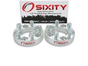 Sixity Auto 2pc 1.25 5x4.5 Wheel Spacers Ford Mustang 1 2 20tpi 1.25in Studs Lugs