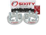 Sixity Auto 2pc 1.25 5x4.5 Wheel Spacers Ford Mustang 1 2 20tpi 1.25in Studs Lugs Loctite