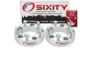 Sixity Auto 2pc 1.5 5x139.7 Wheel Spacers Sixity Auto Pickup Truck SUV 1 2 20tpi 1.25in Studs Lugs Loctite