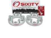 Sixity Auto 2pc 1 6x5.5 Wheel Spacers Cadillac Escalade M14x1.5mm 1.25in Studs Lugs Loctite