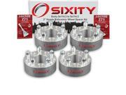 Sixity Auto 4pc 2 5x114.3 Wheel Spacers Honda Accord Civic CRV M12x1.5mm 1.25in Studs Lugs Loctite