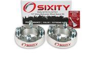Sixity Auto 2pc 1.5 4x114.3 Wheel Spacers Chevy Metro Sprint M10x1.25mm 1in Studs Lugs Loctite