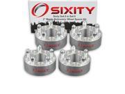 Sixity Auto 4pc 2 5x4.5 Wheel Spacers Mazda MPV Protege RX MX CX M12x1.5mm 1.25in Studs Lugs