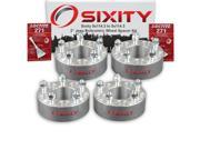 Sixity Auto 4pc 2 5x114.3 Wheel Spacers Jeep Compass Liberty SUV M12x1.5mm 1.25in Studs Lugs Loctite