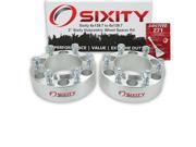 Sixity Auto 2pc 2 6x139.7 Wheel Spacers Sixity Auto Pickup Truck SUV M12x1.5mm 1.25in Hubcentric Loctite