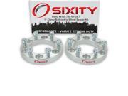 Sixity Auto 2pc 1 6x139.7 Wheel Spacers Chevy Astro Avalanche Chevy Pickup Express G30 Silverado Suburban 1500 M14x1.5mm 1.25in Studs Lugs