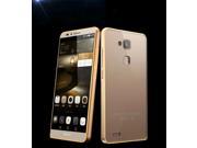 Faypro Luxury Fashion Aluminum Metal Bumper Frame Case With Acrylic Back Plate Cover For HUAWEI Ascend Mate7 Metal PC Gold