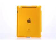 Faypro Fashion Candy Color Ultra thin Transparent Soft Silicone Case Cover Skin Protector For iPad 2 3 4 Yellow For iPad 2 3 4